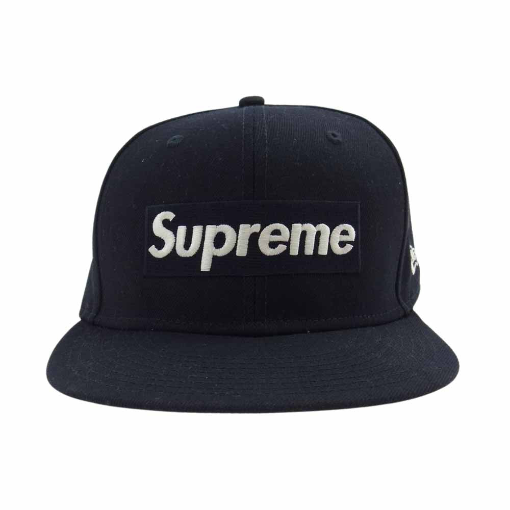 Supreme シュプリーム 21SS  New Era 27-time Champions Box Logo New Era 帽子 キャップ  ネイビー系【中古】