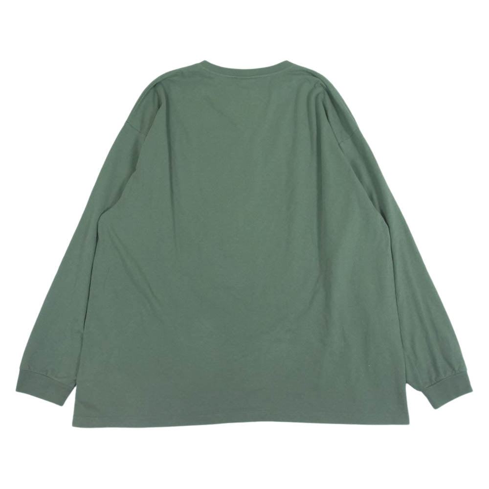 WTAPS ダブルタップス 22SS MOON & STAR ムーン＆スター ロンT 長袖 Tシャツ  グリーン系 3【中古】