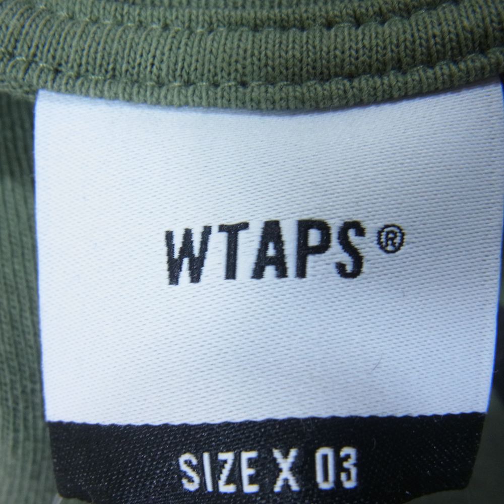 WTAPS ダブルタップス 22SS MOON & STAR ムーン＆スター ロンT 長袖 Tシャツ  グリーン系 3【中古】