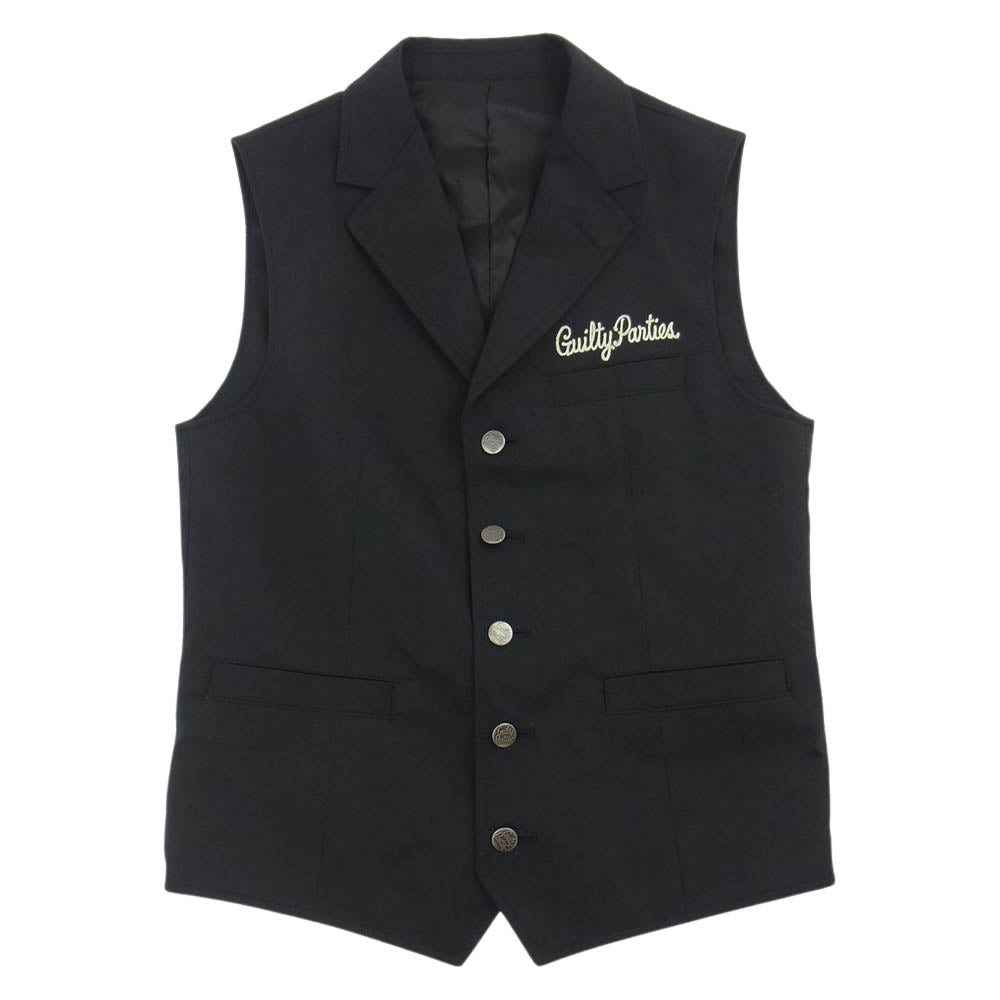 WACKO MARIA ブラックスーツ　セットアップ WACKO MARIA ワコマリア 3ピース セットアップ スーツ ブラック系 L