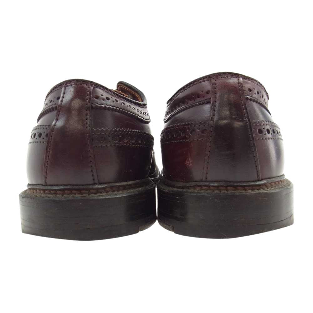 ALDEN オールデン 975 Long Wing Tip  Color 8 Cordovan コードバン ロングウィングチップ シューズ バーガンディ ワインレッド系 8D【中古】