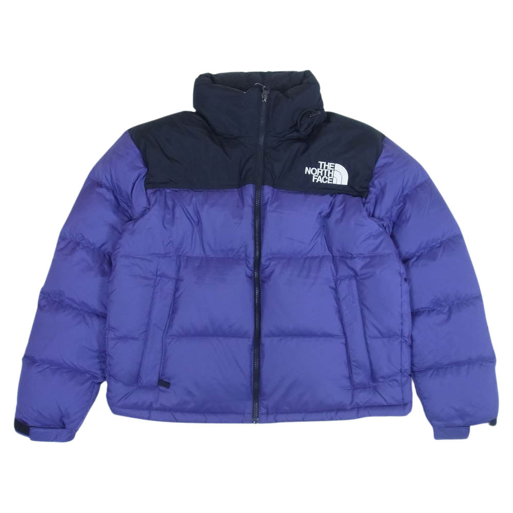THE NORTH FACE ノースフェイス ND91952 SHORT NUPTSE JACKET ショート ヌプシ ダウン ジャケット ブラック系 パープル系 L【中古】