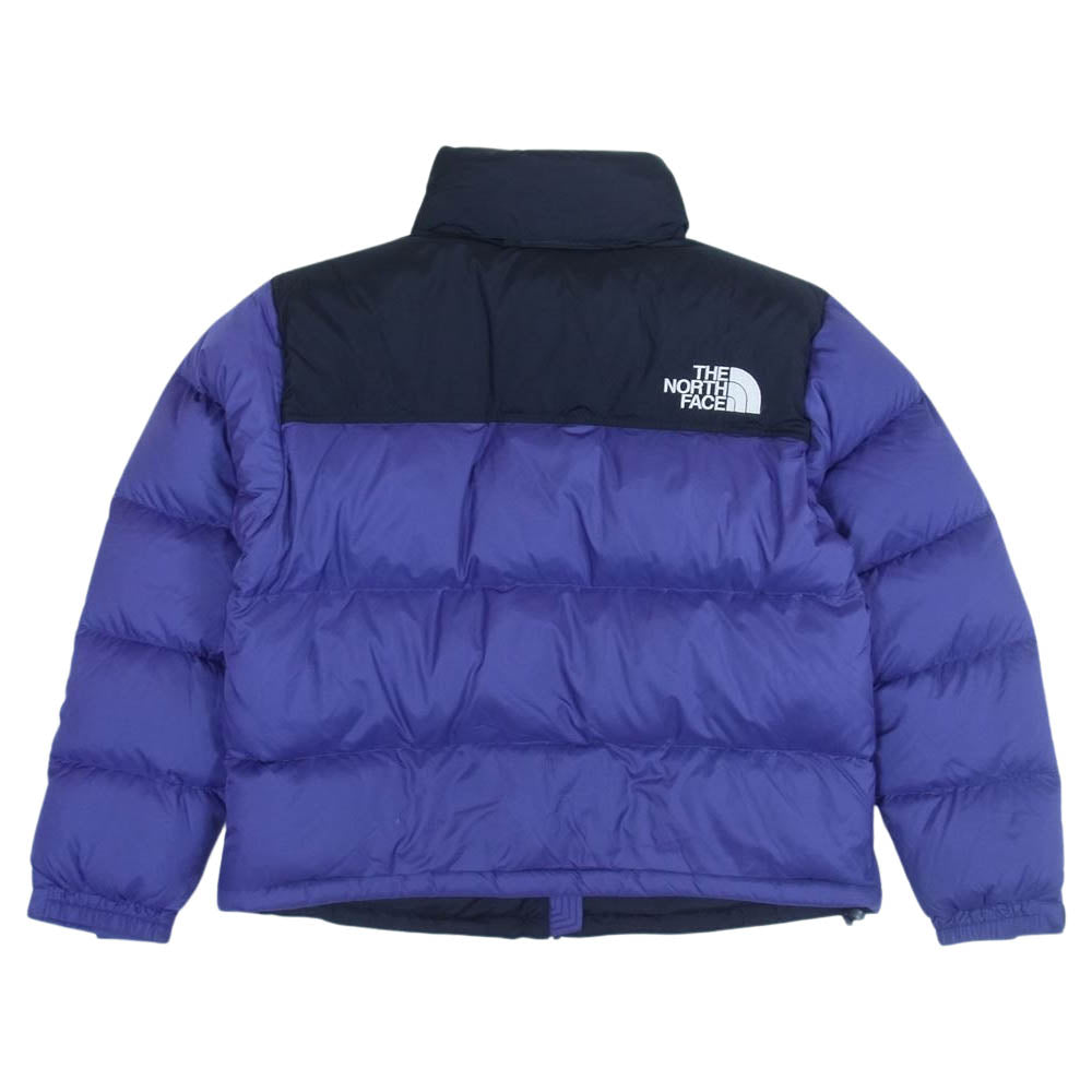 THE NORTH FACE ノースフェイス ND91952 SHORT NUPTSE JACKET ショート ヌプシ ダウン ジャケット ブラック系 パープル系 L【中古】