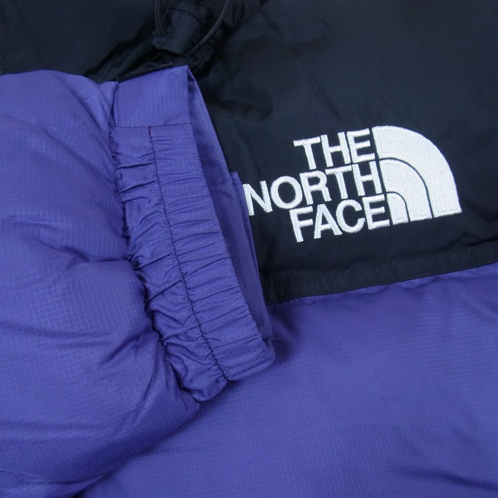 THE NORTH FACE ノースフェイス ND91952 SHORT NUPTSE JACKET ショート ヌプシ ダウン ジャケット ブラック系 パープル系 L【中古】