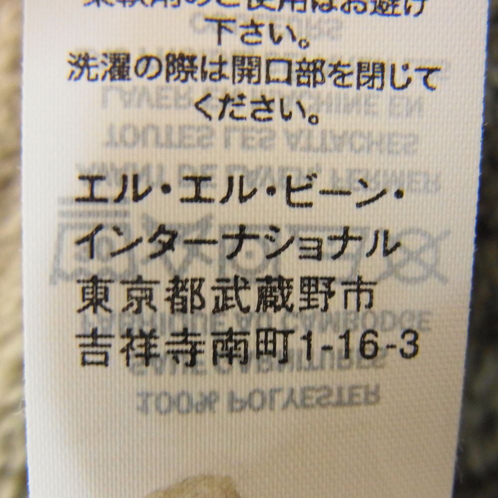L.L.Bean エルエルビーン ハーフボタン フリース プルオーバー カーキ系 S S REG【美品】【中古】