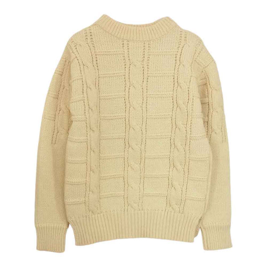 Nigel Cabourn ナイジェルケーボン 8010040006 フィッシャーマンズ ケーブル ニット オフホワイト系 48【美品】【中古】