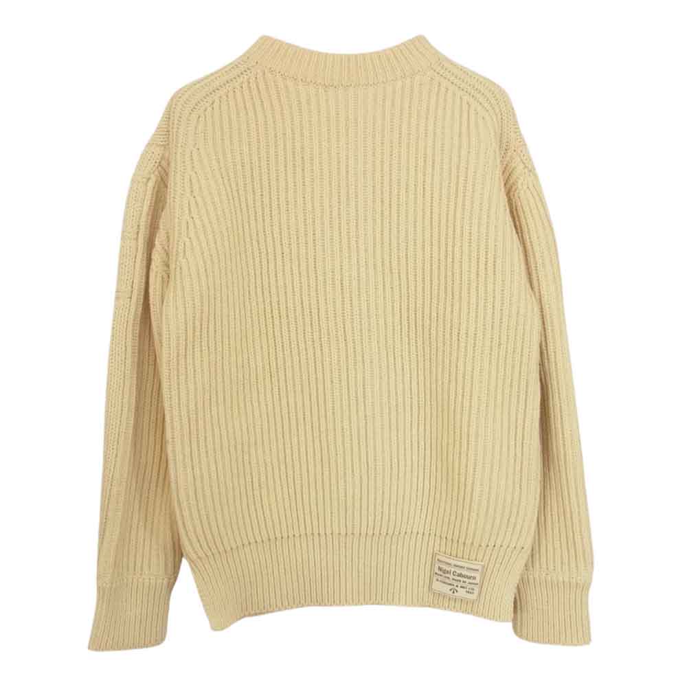 Nigel Cabourn ナイジェルケーボン 8010040006 フィッシャーマンズ ケーブル ニット オフホワイト系 48【美品】【中古】