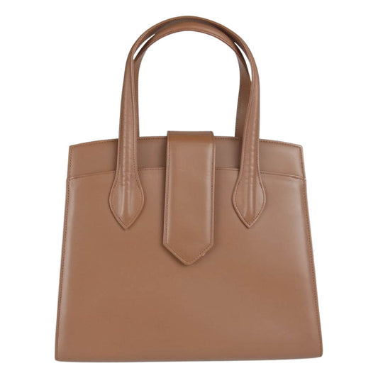 銀座ヨシノヤ レザー ハンド バッグ ブラウン系【中古】