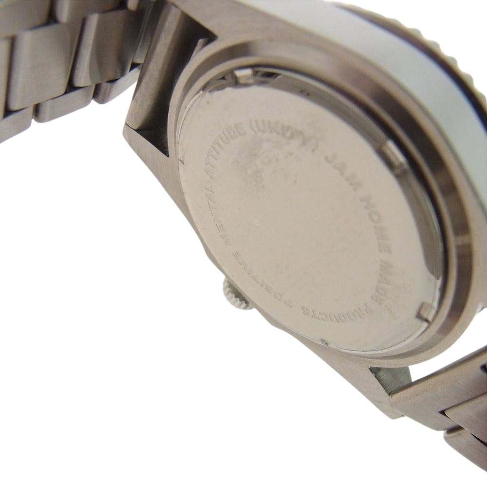 JAM HOME MADE ジャムホームメイド  エメラルド ジャムウォッチ 腕時計 クォーツ 10気圧 アナログ 生活防水 20mm NATO 替えベルト付 シルバー系【中古】