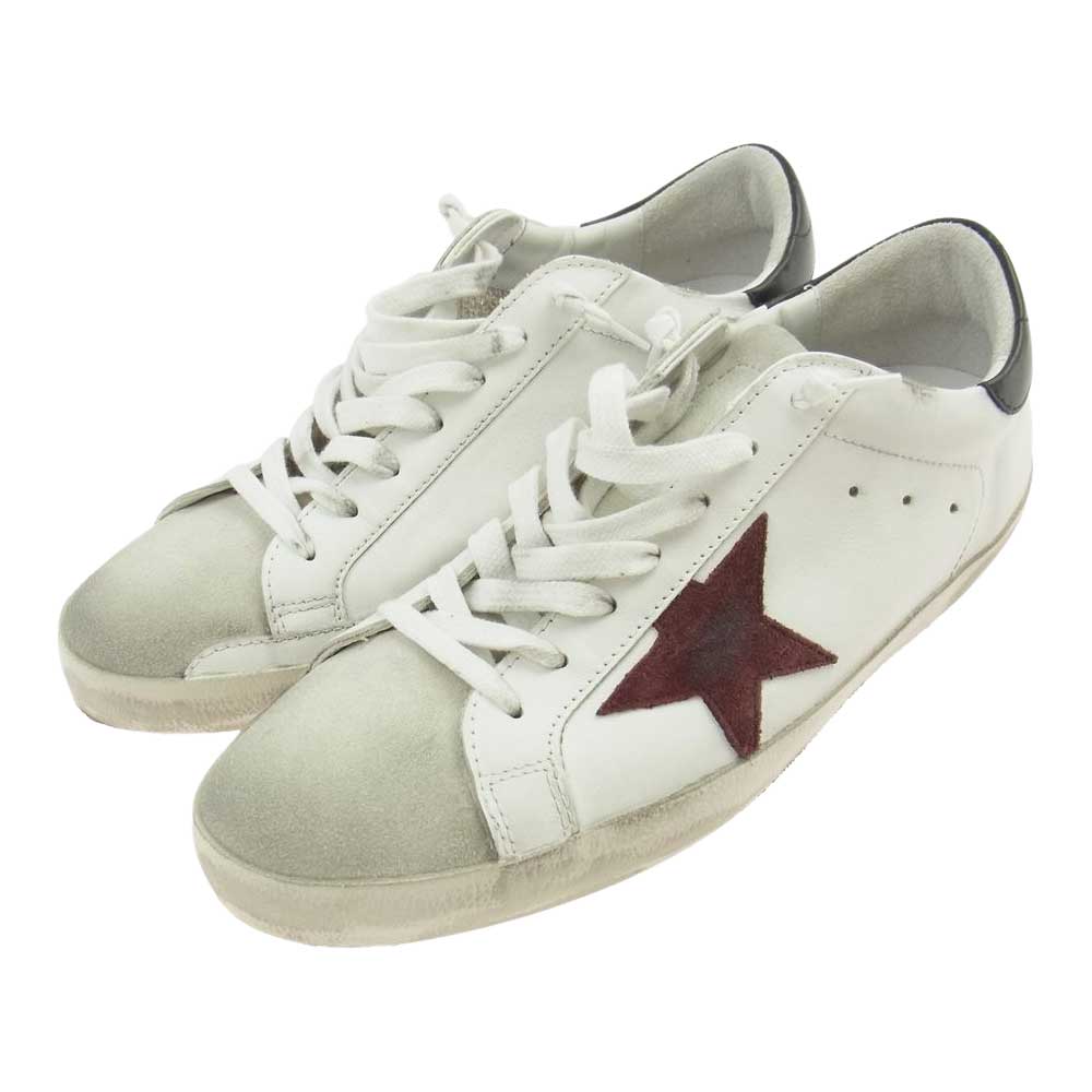 GOLDEN GOOSE ゴールデングース SUPERSTAR SNEAKER スーパースター スニーカー ヴィンテージ加工 ホワイト系 43【中古】