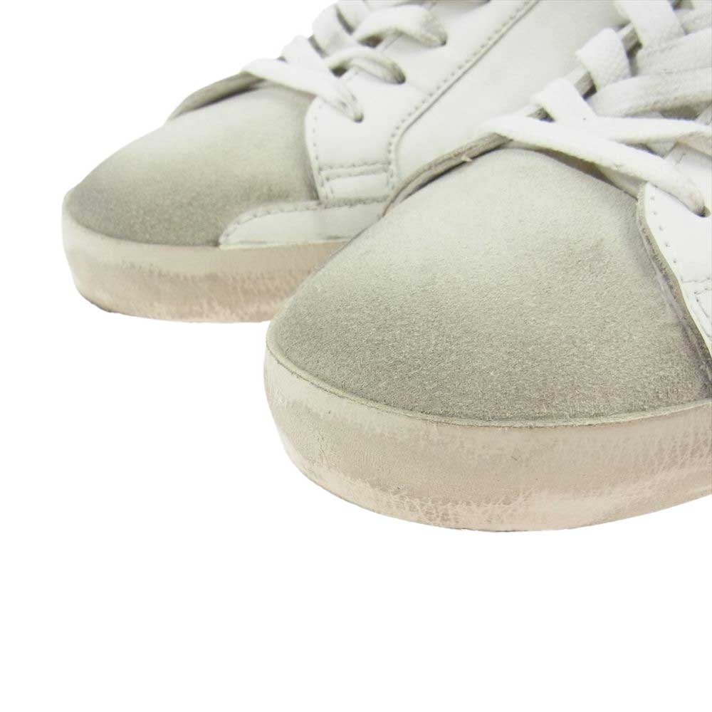 GOLDEN GOOSE ゴールデングース SUPERSTAR SNEAKER スーパースター スニーカー ヴィンテージ加工 ホワイト系 43【中古】
