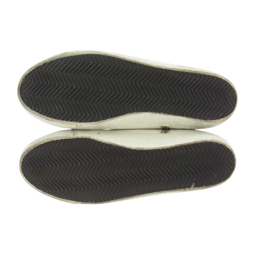 GOLDEN GOOSE ゴールデングース Francy ハイカット スニーカー ヴィンテージ加工  ホワイト系 44【中古】