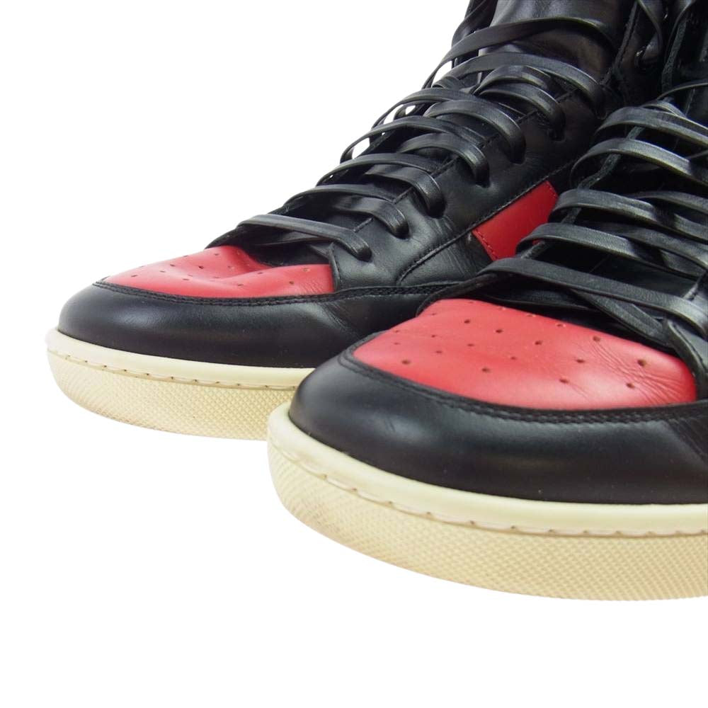 SAINT LAURENT サンローラン SL/10H COURT ハイトップ スニーカー ブラック系 42【中古】