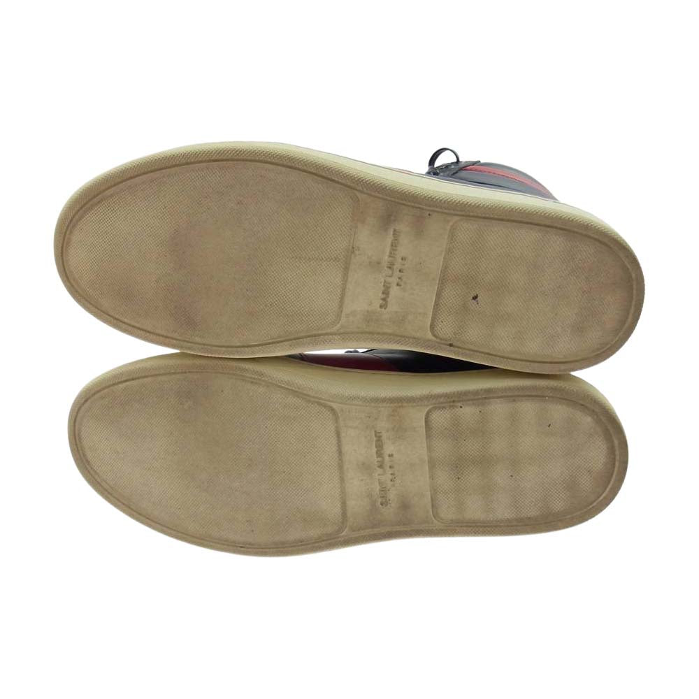 SAINT LAURENT サンローラン SL/10H COURT ハイトップ スニーカー ブラック系 42【中古】