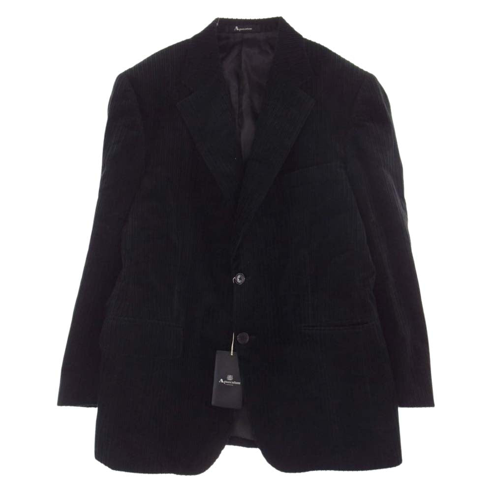Aquascutum アクアスキュータム コーデュロイ テーラード ジャケット ブラック系【中古】