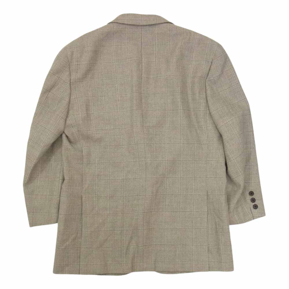 Aquascutum アクアスキュータム ウール チェック テーラード ジャケット グレー系 M【極上美品】【中古】
