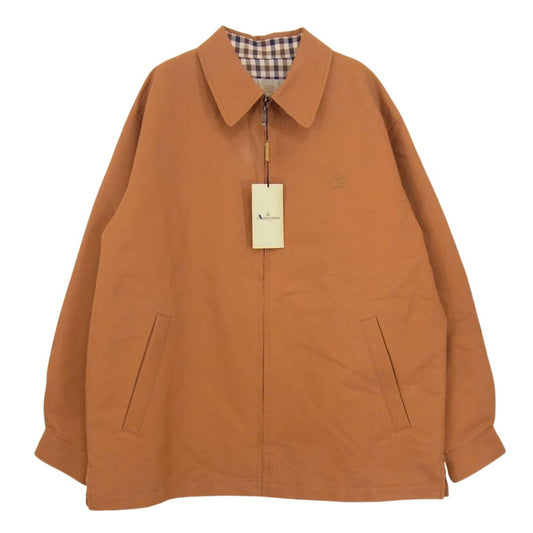 Aquascutum アクアスキュータム コットン ポリエステル フルジップ ジャケット ブラウン系 S【中古】