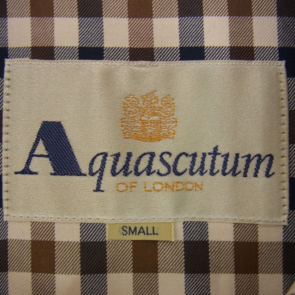 Aquascutum アクアスキュータム コットン ポリエステル フルジップ ジャケット ブラウン系 S【中古】