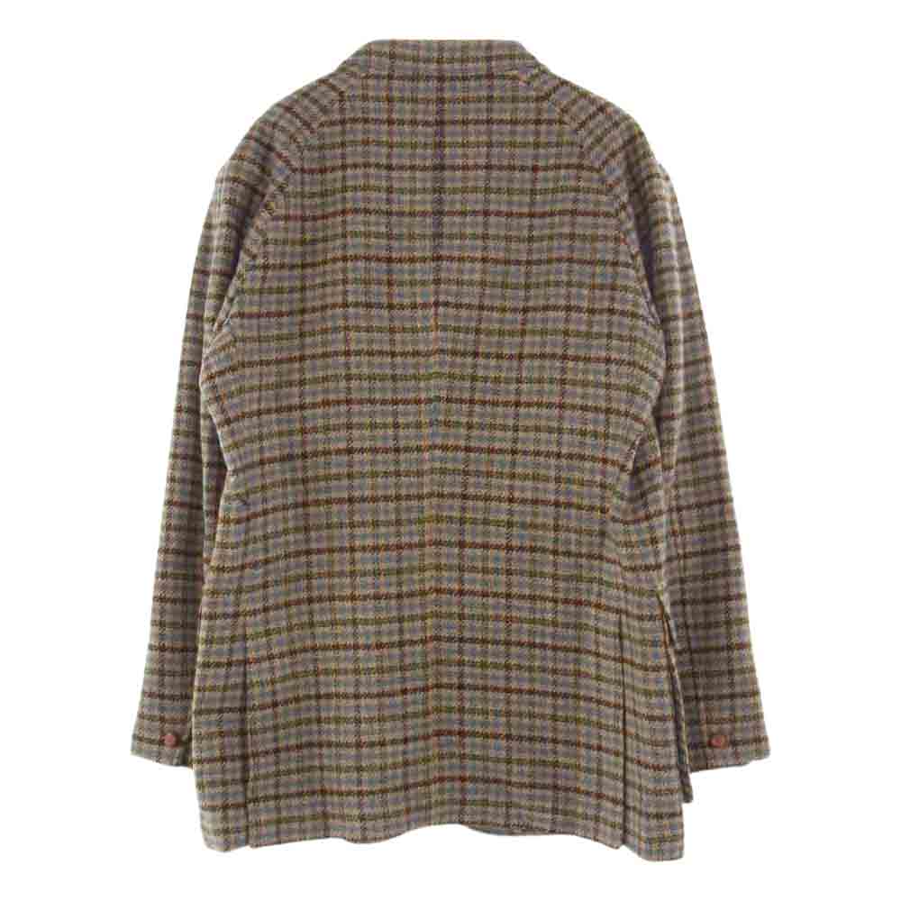 Aquascutum アクアスキュータム ウール ツイード テーラード ジャケット マルチカラー系 L【極上美品】【中古】