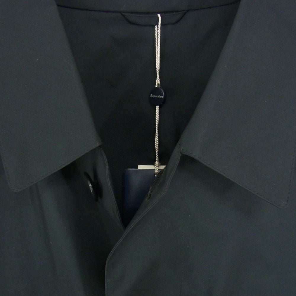 Aquascutum アクアスキュータム ポリエステル 撥水加工 ハーフ コート ブラック系 40【極上美品】【中古】