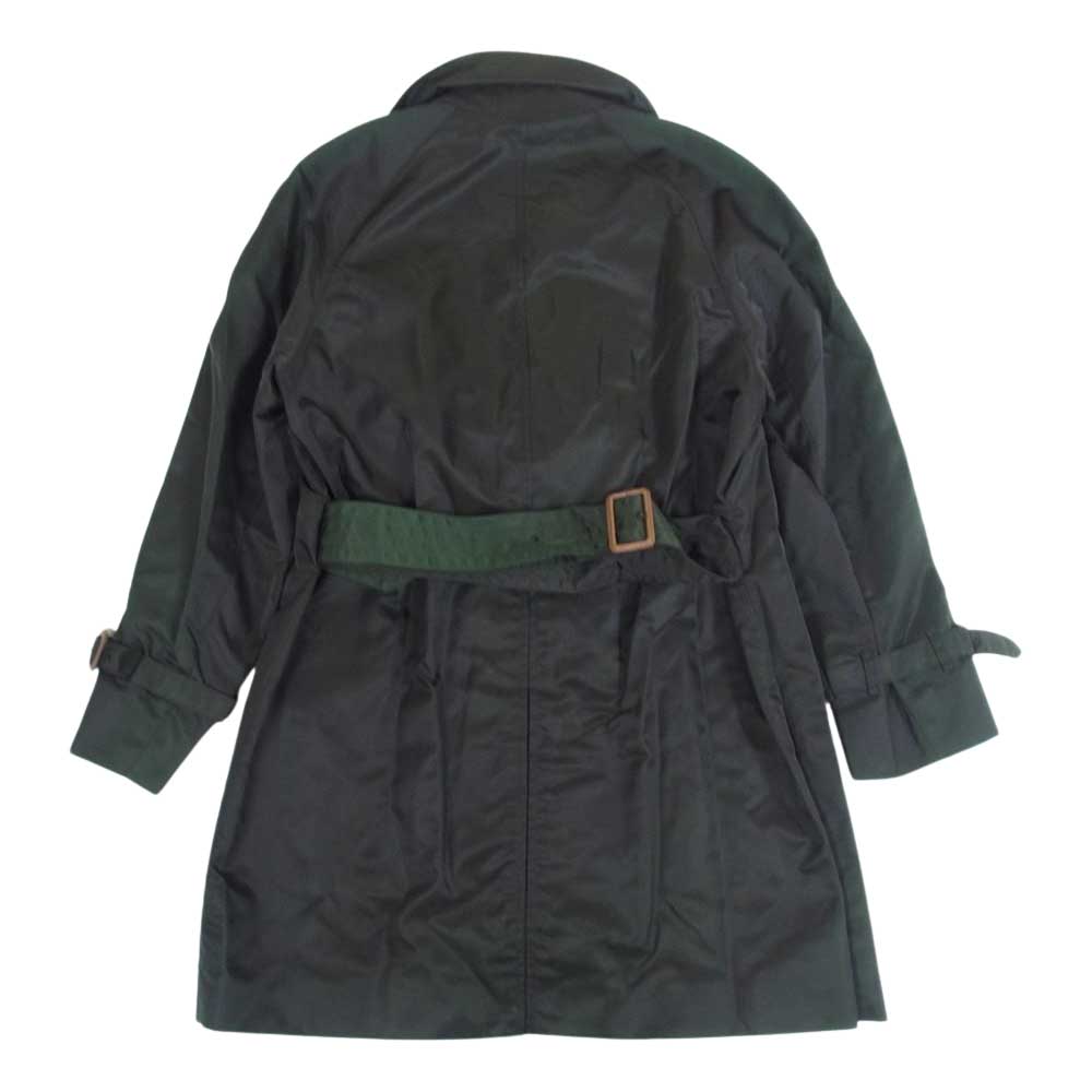 Aquascutum アクアスキュータム ナイロン トレンチ コート モスグリーン系 34【中古】