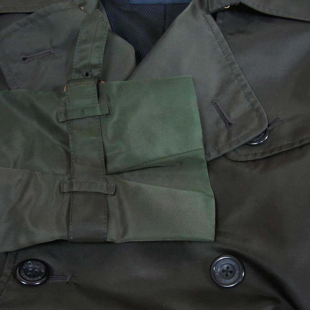 Aquascutum アクアスキュータム ナイロン トレンチ コート モスグリーン系 34【中古】