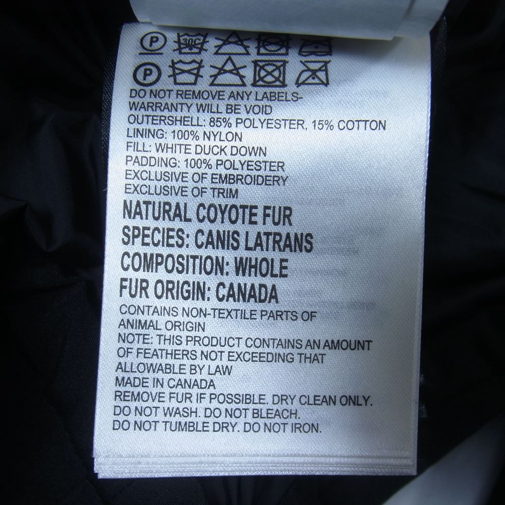 CANADA GOOSE カナダグース 3438JL 国内正規品 サザビーリーグ JASPER PARKA ジャスパー パーカ ダウン ジャケット ブラック系 XS【中古】