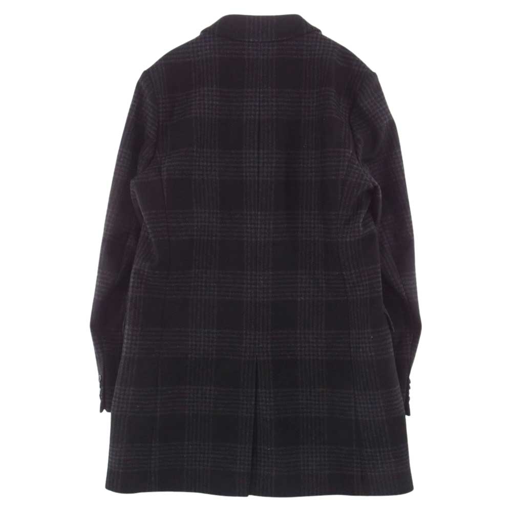 HUGO BOSS ヒューゴボス コート 国内正規品 ウール チェック チェスターコート ブラック系 US42R【中古】 HUGO BOSS ヒューゴボス 国内正規品 ウール チェック チェスターコート
