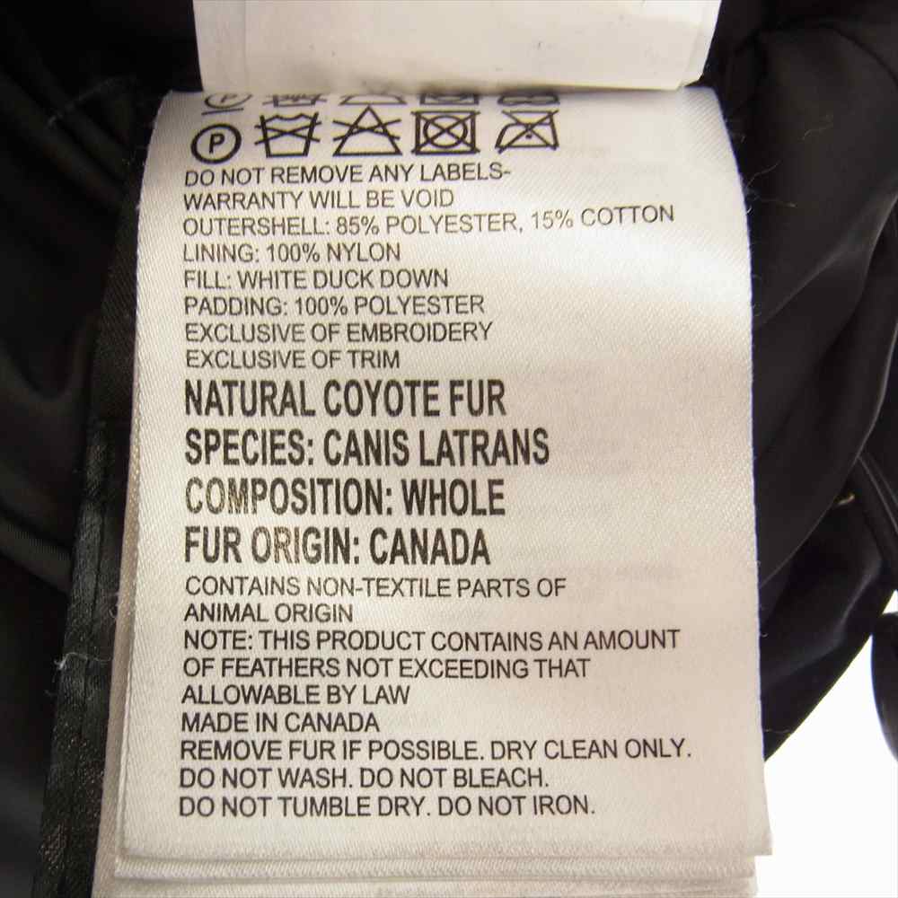 CANADA GOOSE カナダグース 3034L SOLARIS PARKA ソラリス パーカー ダウン ジャケット ブラック系 L【中古】