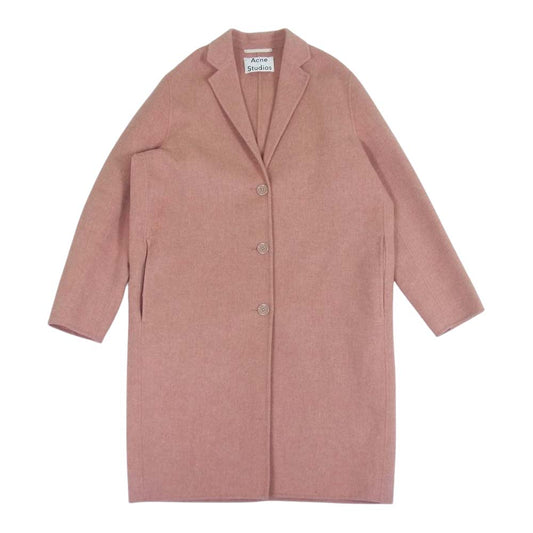 ACNE STUDIOS アクネストゥディオズ カシミヤ混 ウール コート ピンク系 M【中古】