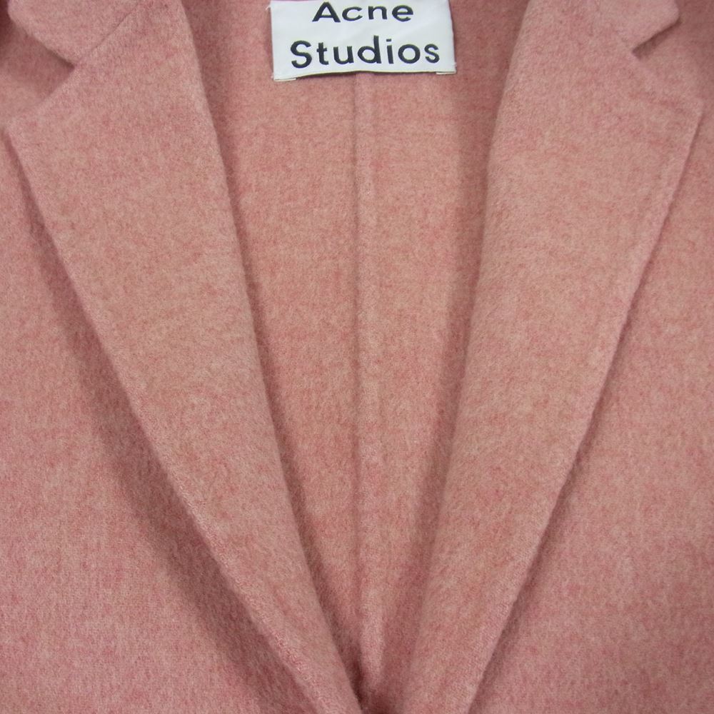 ACNE STUDIOS アクネストゥディオズ カシミヤ混 ウール コート ピンク系 M【中古】