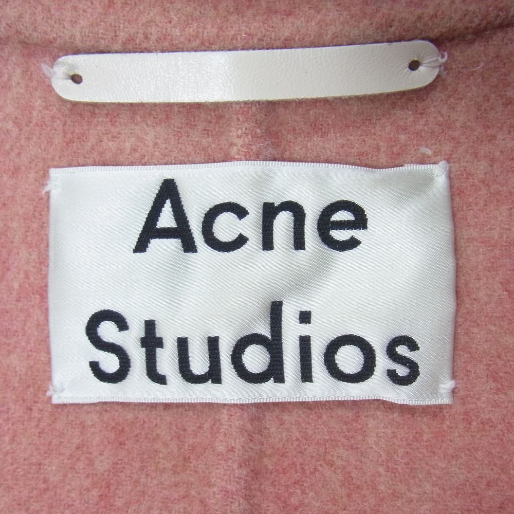 ACNE STUDIOS アクネストゥディオズ カシミヤ混 ウール コート ピンク系 M【中古】