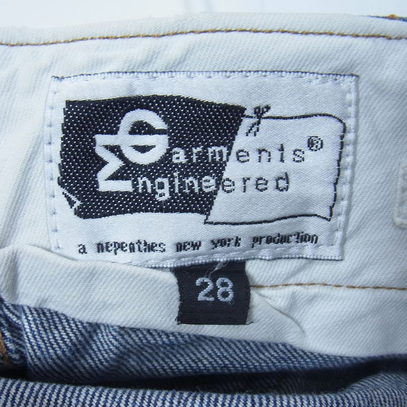 Engineered Garments エンジニアードガーメンツ デニム ベイカー パンツ インディゴブルー系 28【中古】