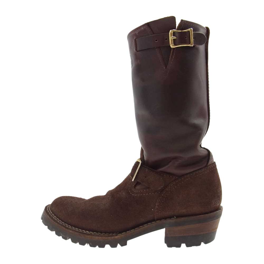 WESCO ウエスコ カスタムボス BOSS スエード エンジニア ブーツ  ブラウン系 7 2/1 インソール実寸約26.5㎝【中古】