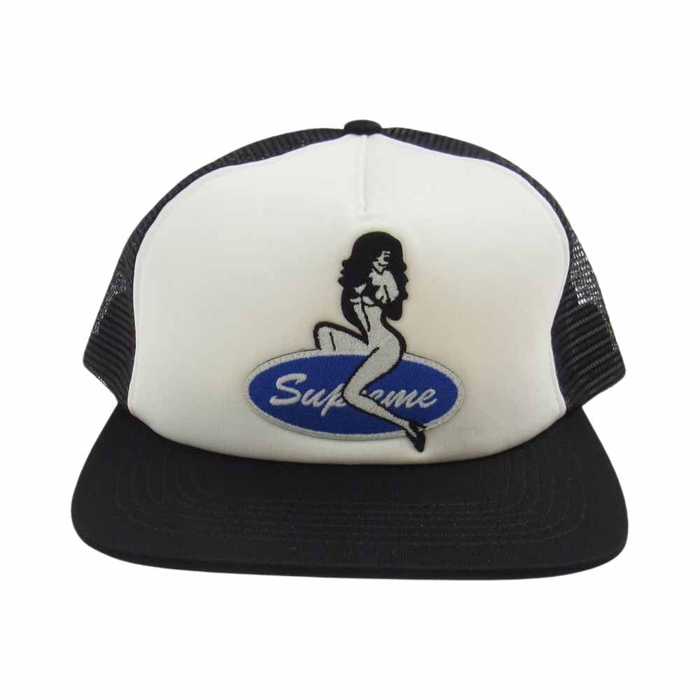 Supreme シュプリーム 22AW Pin Up Mesh Back 5-Panel ピンアップ ガール メッシュ バック 5パネル キャップ ブラック系【極上美品】【中古】
