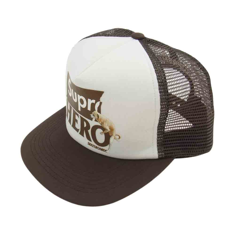 Supreme シュプリーム 22SS ANTI HERO Mesh Back 5-Panel Cap アンタイヒーロー メッシュ バック 5パネル キャップ ブラウン系【極上美品】【中古】