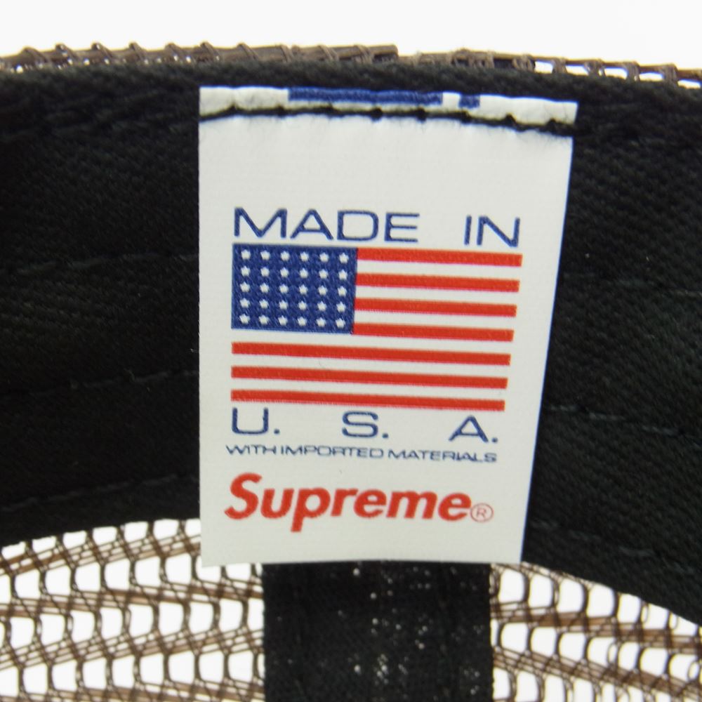 Supreme シュプリーム 22SS ANTI HERO Mesh Back 5-Panel Cap アンタイヒーロー メッシュ バック 5パネル キャップ ブラウン系【極上美品】【中古】