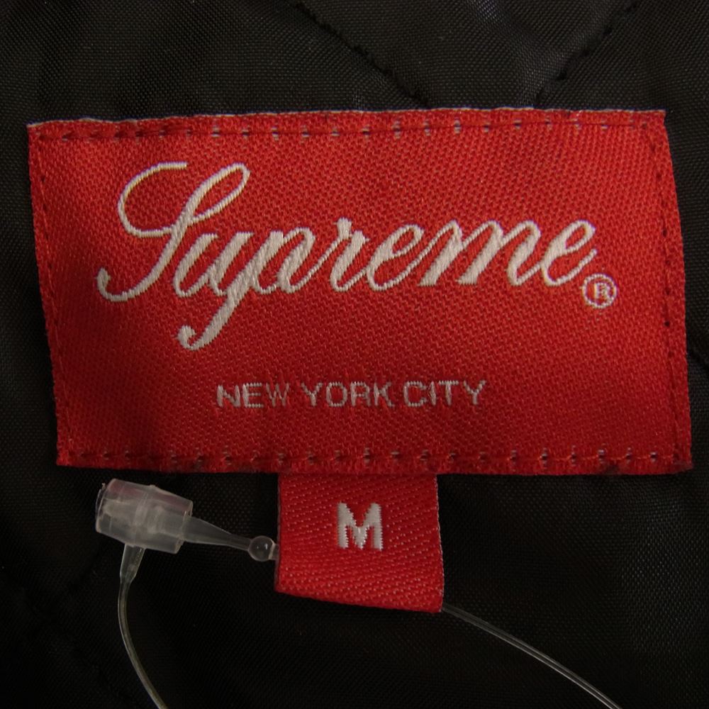 Supreme シュプリーム 21AW Hooded Flannel Zip Up Shirt フーデッド フランネル ジップ アップ シャツ ブラック系 M【中古】