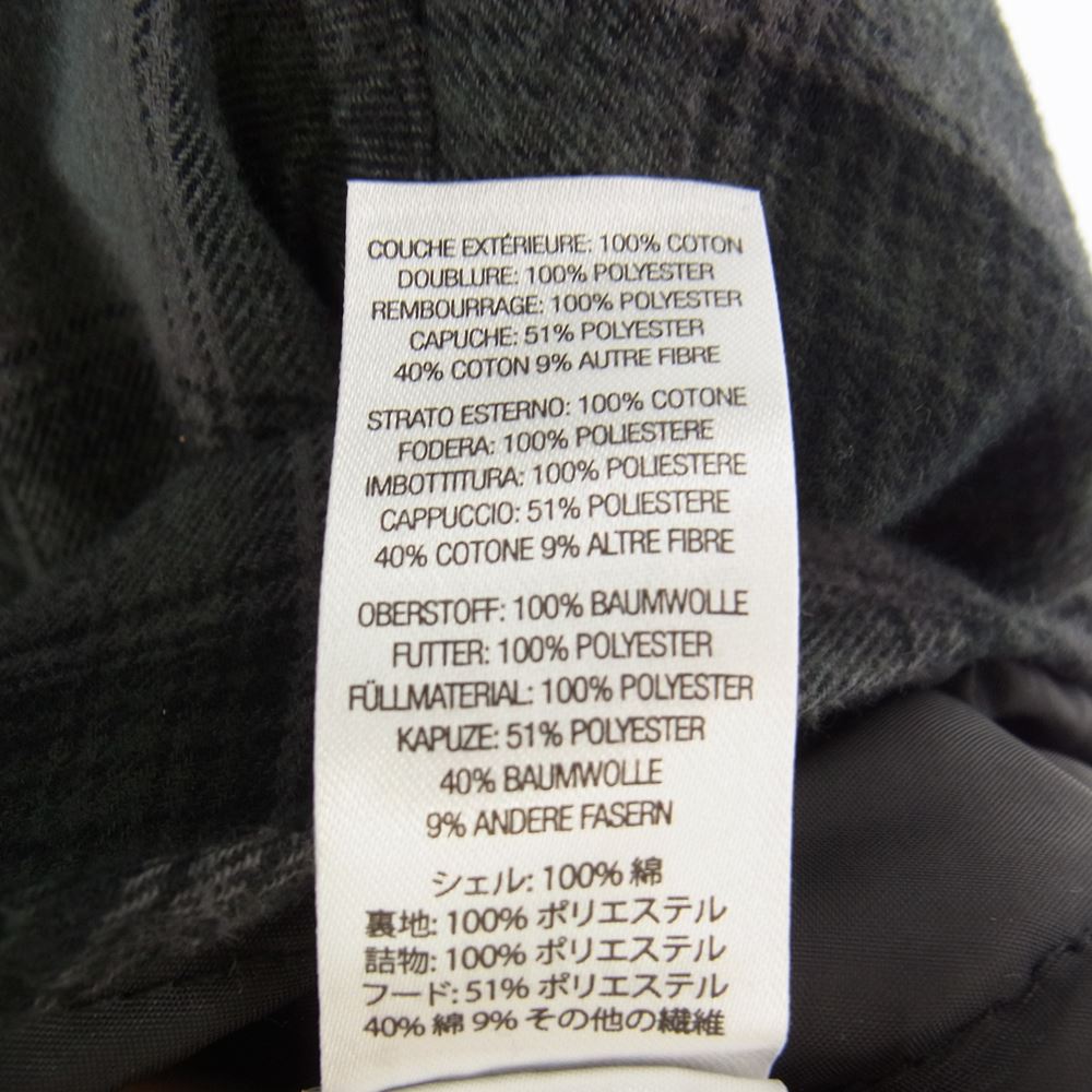 Supreme シュプリーム 21AW Hooded Flannel Zip Up Shirt フーデッド フランネル ジップ アップ シャツ ブラック系 M【中古】