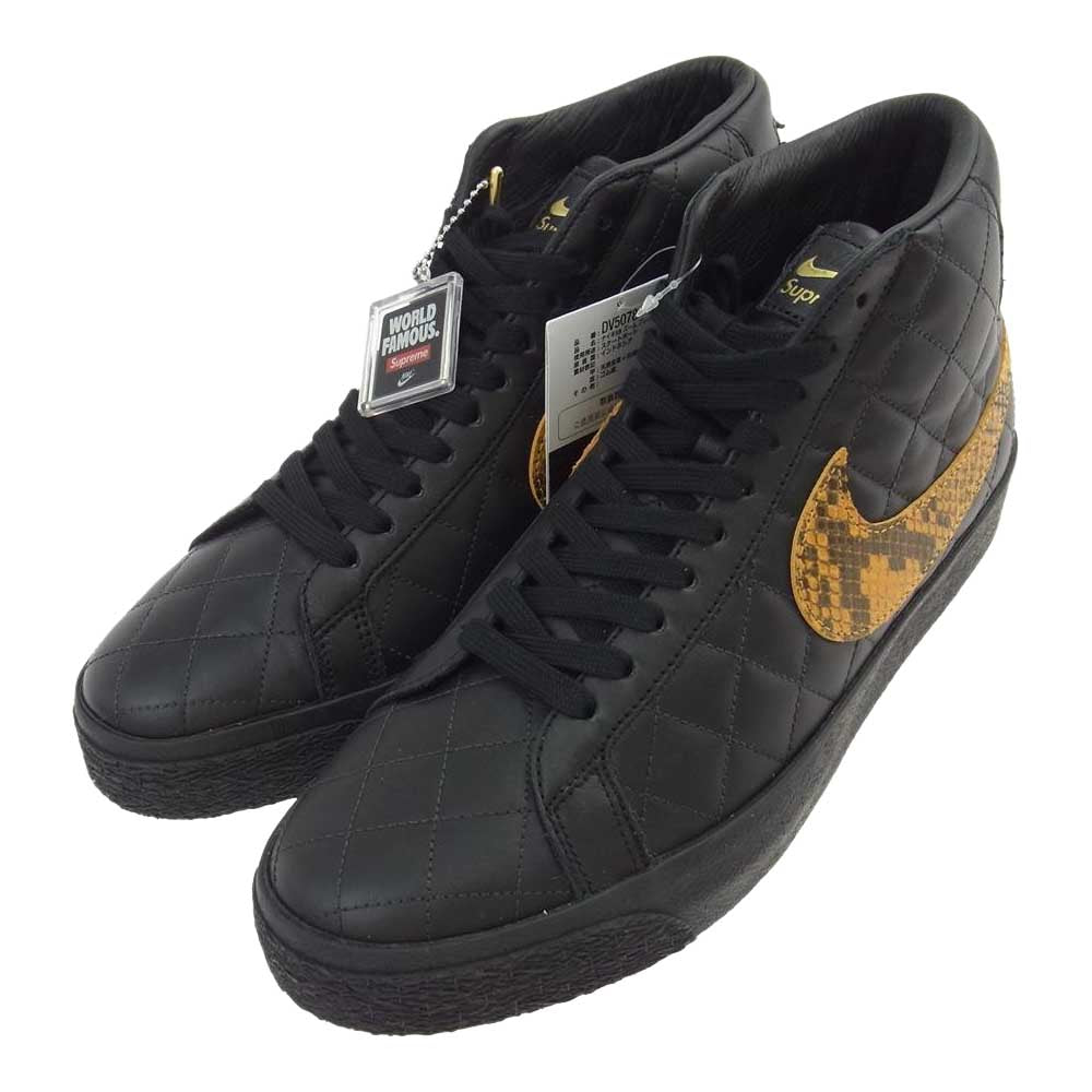Supreme シュプリーム 22AW DV5078-001 NIKE SB ZOOM BLAZER MID QS  ナイキ ズーム ブレザー ミッド クイックストライク ブラック系【新古品】【未使用】【中古】