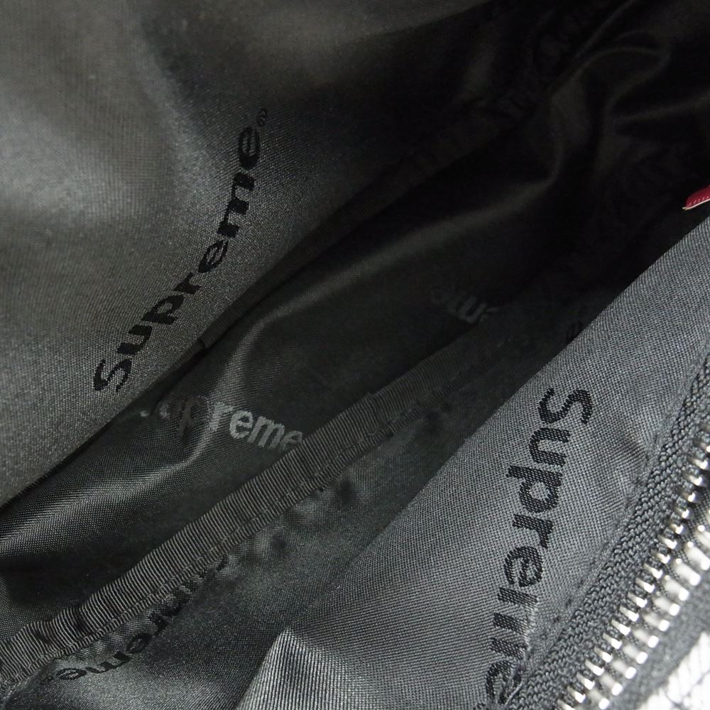 Supreme シュプリーム 22SS Fat Tip Jacquard Denim Waist Bag ファット チップ ジャガード デニム ウエスト バッグ ブラック系【極上美品】【中古】