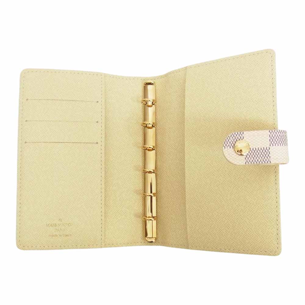 LOUIS VUITTON ルイ・ヴィトン R20969 ダミエアズール アジェンダ PM パッチ 手帳カバー オフホワイト系【中古】