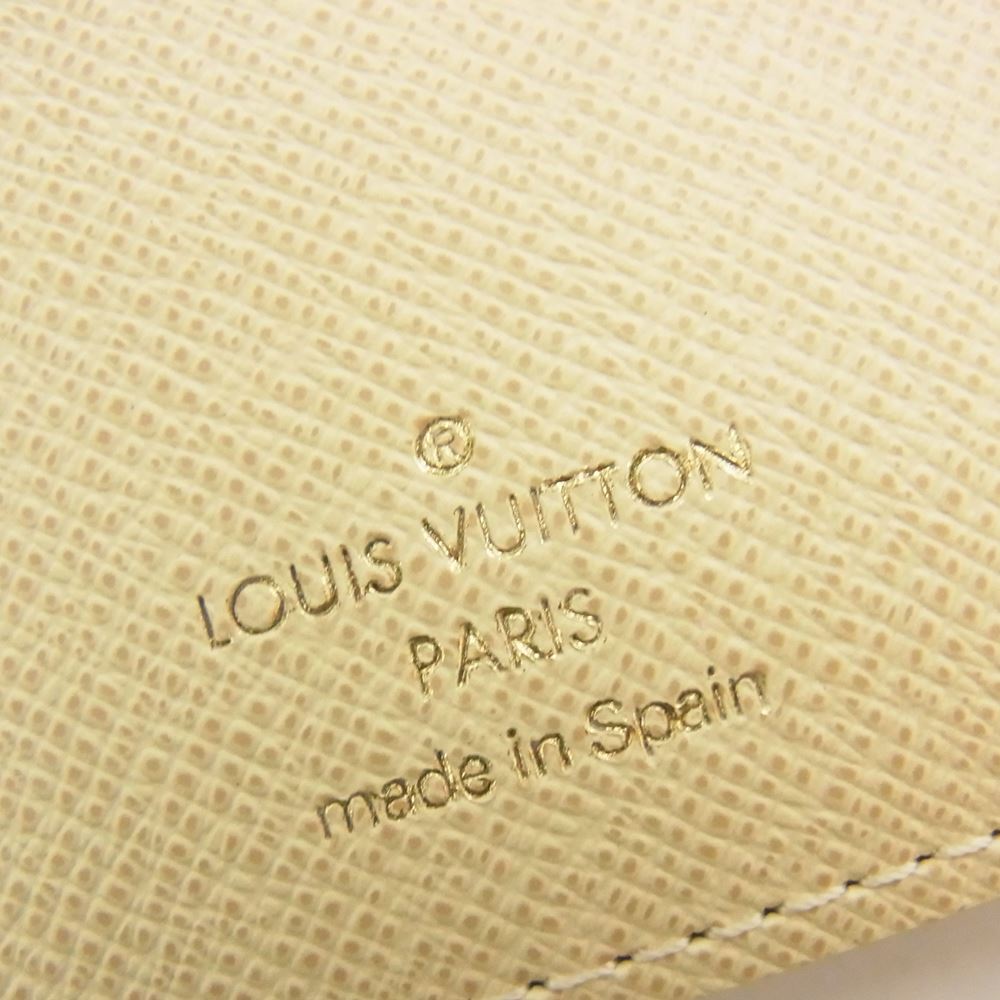 LOUIS VUITTON ルイ・ヴィトン R20969 ダミエアズール アジェンダ PM パッチ 手帳カバー オフホワイト系【中古】