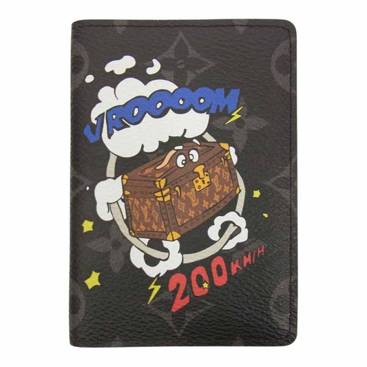 LOUIS VUITTON ルイ・ヴィトン M80911 モノグラム オーガナイザー ドゥ ポッシュ カードケース ブラック系【美品】【中古】