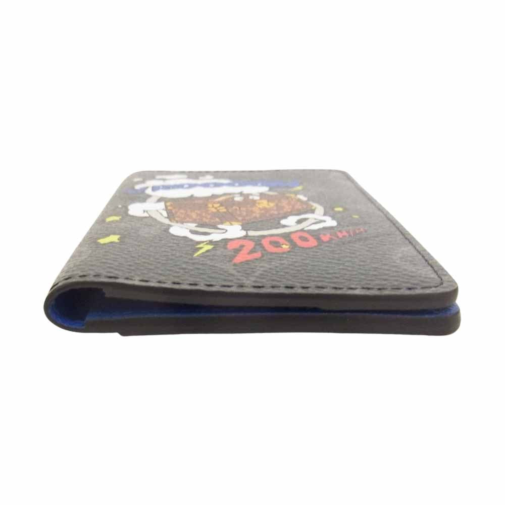 LOUIS VUITTON ルイ・ヴィトン M80911 モノグラム オーガナイザー ドゥ ポッシュ カードケース ブラック系【美品】【中古】