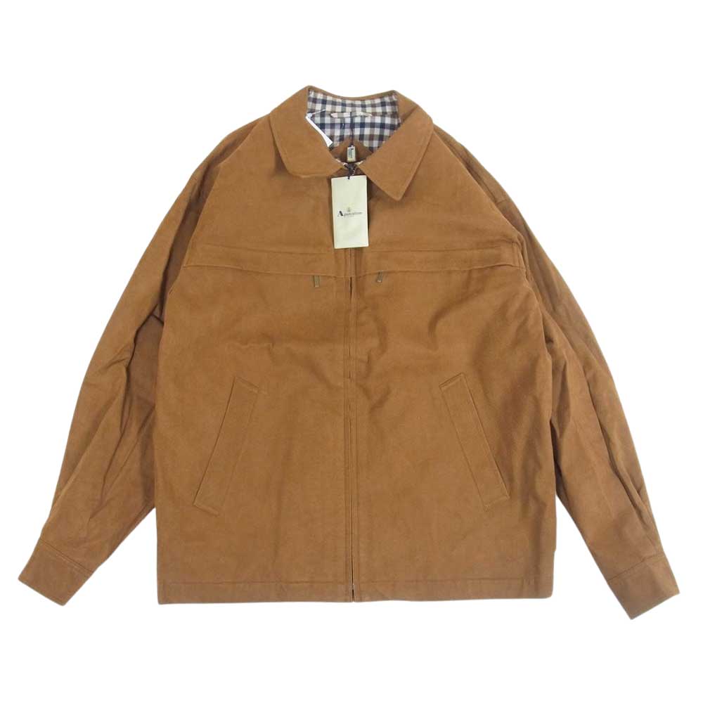 Aquascutum アクアスキュータム フェイクスエード ジャケット ブラウン系 S【中古】