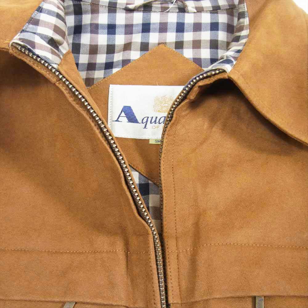 Aquascutum アクアスキュータム フェイクスエード ジャケット ブラウン