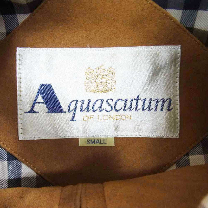 Aquascutum アクアスキュータム フェイクスエード ジャケット ブラウン系 S【中古】