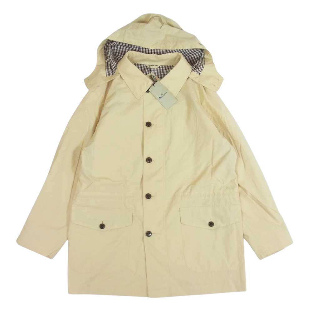 Aquascutum アクアスキュータム フード付きハーフコート イエロー系 M【中古】