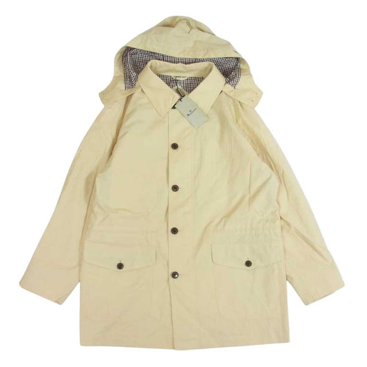 Aquascutum アクアスキュータム フード付きハーフコート イエロー系 M【中古】